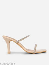 Retro Walk Rhinestone Fashionable Pencil Heels