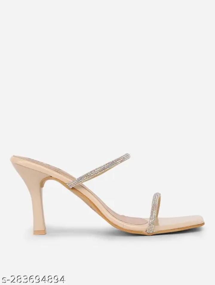 Retro Walk Rhinestone Fashionable Pencil Heels