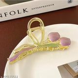 Tulip Clips Women's Hairpins Metal Flower