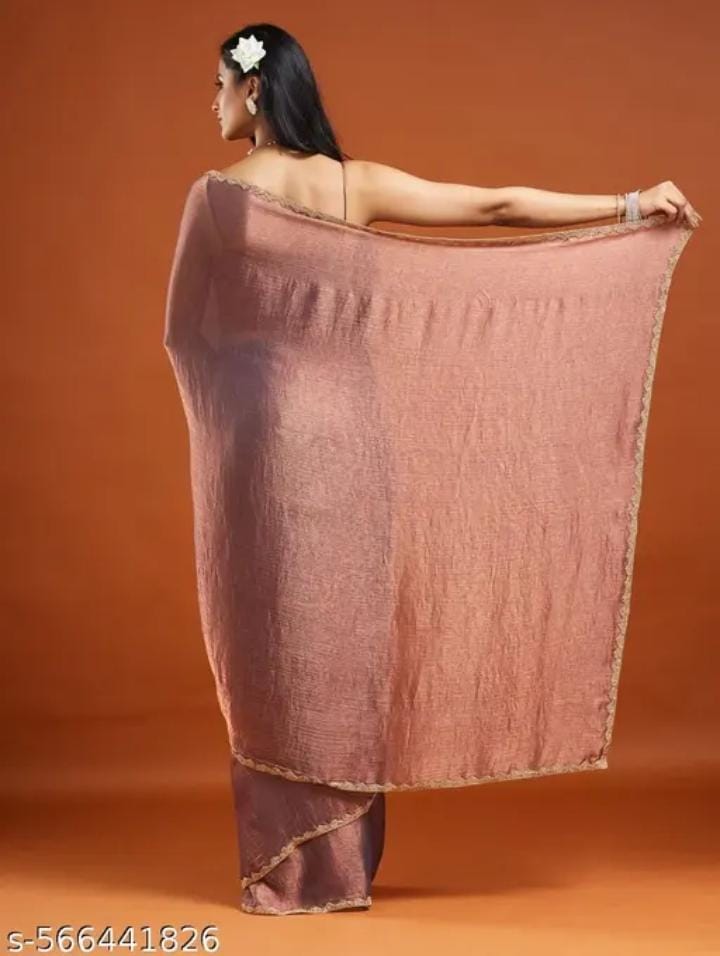 Pastel Shimmer Saree with Fancy Border