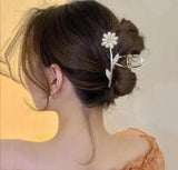 Metal Hair Claw Clip Gold Rose Wedding Hair Clip For Women 1pcs