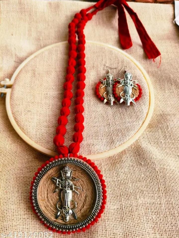 Handmade jewellery, fabric jewellery