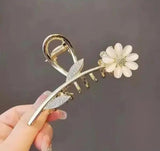 Metal Hair Claw Clip Gold Rose Wedding Hair Clip For Women 1pcs