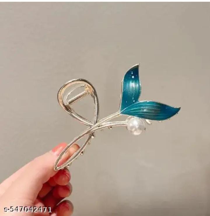Gigglesboo | Large Blue Fish Tail Hair Clip