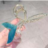 Gigglesboo | Large Blue Fish Tail Hair Clip