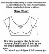 New Trending Party Wear Heavy Silk Saree with full stitched Blouse