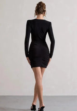 full sleeve mid length short top dress for women