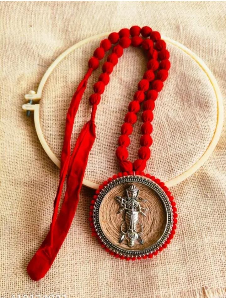 Handmade jewellery, fabric jewellery